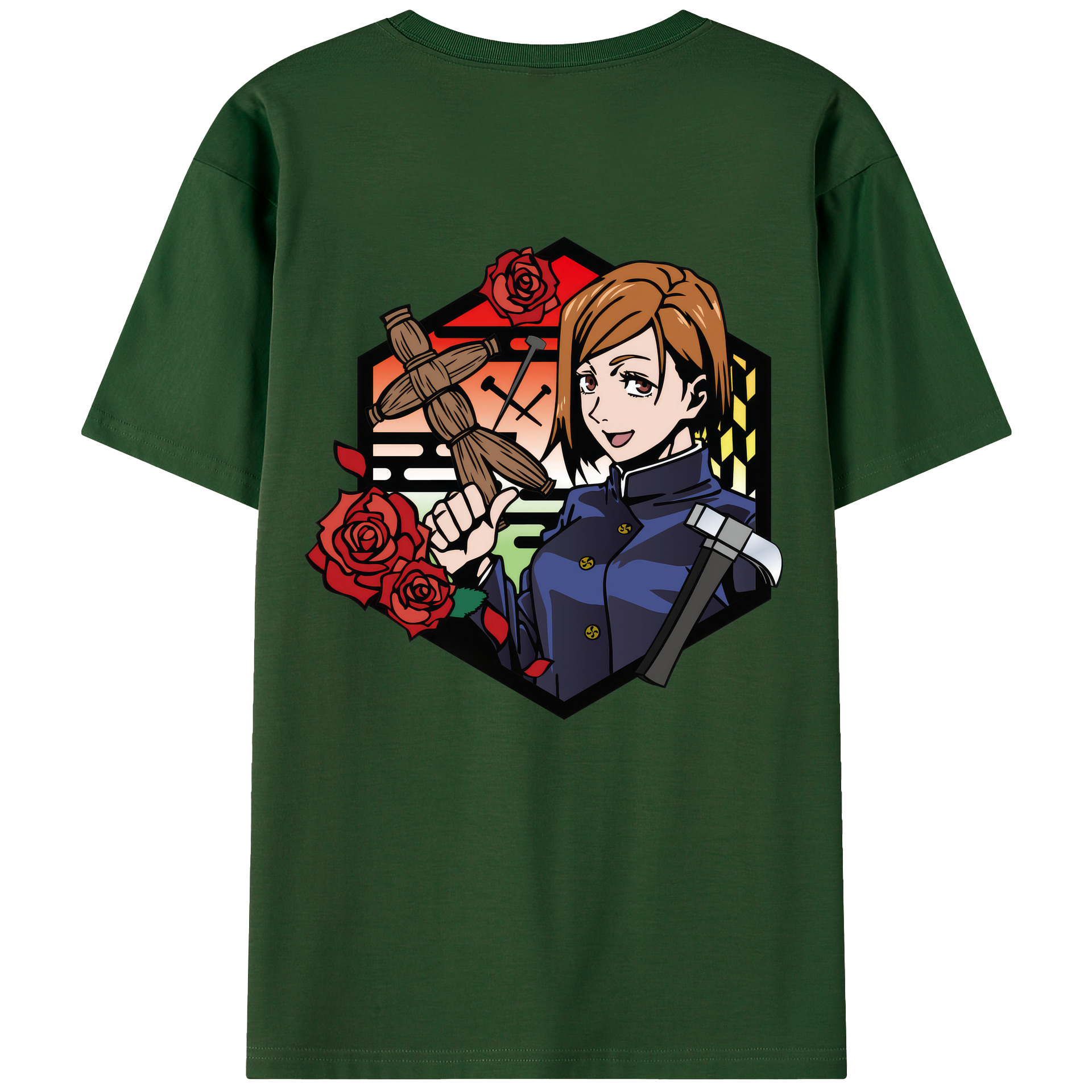 （画像用） 呪術廻戦 Jujutsu Kaisen 綿100％半袖Tシャツ（背面プリント）